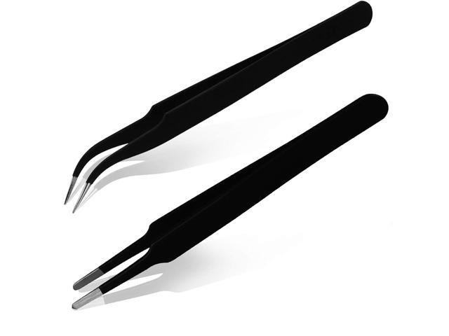 SIQUK 33 Pcs 3D Printer Nozzle Cleaning Tools Kit 30 Pcs 0.15mm, 0.25mm, 0.35mm, 0.4mm, 0.5mm Cleaning Needles 2 Pcs Tweezers and 1 Pc Cleaning Cloth