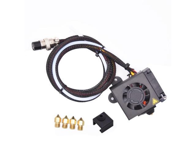 Creativity CR10 Hotend Assembled MK8 Extruder Kit Full Set (with 0.4MM Nozzles) Upgrade for 3D Printer CR 10/CR 10S/S4/S5 Replacement Parts