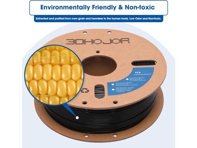 High Speed PLA Filament 1.75mm Black,3D Printing Filament,1kg Cardboard Spool (2.2lbs), Fit Most FDM 3D Printer,Dimensional Accuracy +/- 0.03...