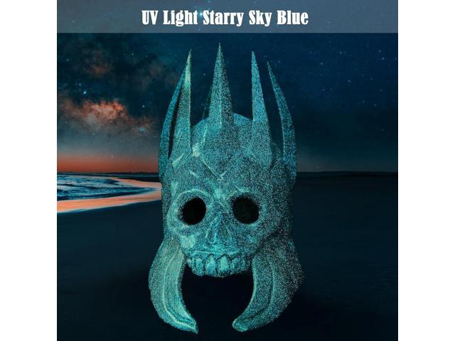 PLA Filament 1.75mm,3D Printer Filament UV Light Glitter PLA, Black Blue Starry Sky Filament 3D Printing Filament 1.75mm+/-0.02mm,1KG/2.2lb
