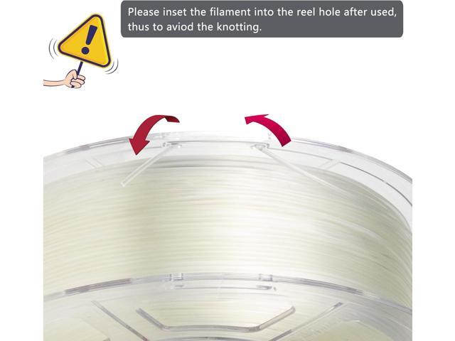 iSANMATE High Speed Transparent 3D Printer Filament, Clear PLA 1.75mm, Fast Printing Speed, Dimensional Accuracy 0.02mm, 1kg Spool (2.2lbs)