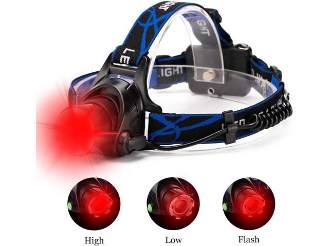 WINDFIRE Red Light Hunting Headlamp High Lumen, Super Bright LED Zoomable Head Lamp Motion Sensor, Headlight Rechargeable, Perfect for Astronomy,...
