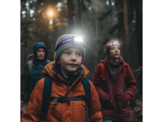 EverBrite Headlamp, 5 Pack Kids Headlamp with Red Light and Memory Function, Head Lamp for Adults and Kids with 5 Modes, Bright Headlamps for...