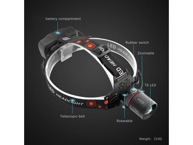 Hunting Headlamp Red Light Rechargeable, 1000 Lumens Red LED Head Light Zoomable Red Light Headlamp Waterproof 3 Modes for Coon Hog Coyote Varmint...