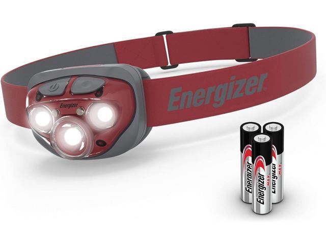 Energizer LED Headlamp, Bright Headlamp for Outdoors, Camping and Mechanic Work Light, Includes Batteries, Pack of 1, Rust Red