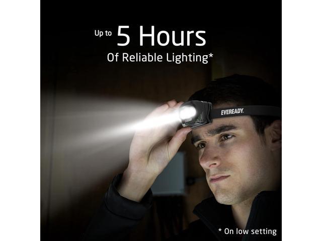Eveready Rechargeable LED Headlamps (2-Pack), IPX4 Water Resistant Head Lights for Running, Camping, Emergency, Outdoors (USB Cable Included),Black...