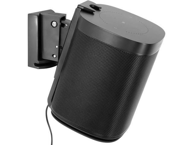 Mount-It! SONOS One, ONE Gen 2, One SL, and Play:1 Adjustable Wall Mount Bracket Tilt & Swivel Speaker Holder for Optimal Sound, Low-Profile...