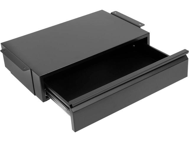 Mount-It! Under Desk Pull-Out Drawer Kit with Smooth Sliding Track Office Storage Organizer Mounts to Desktops Tables and Workbenches Over 0.71...