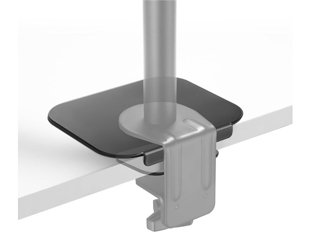 Mount-It! Monitor Mount Reinforcement Plate, Steel Desk Protector for Glass and Thin Tabletops, Compatible with C-Clamp and Grommet Mounts,...