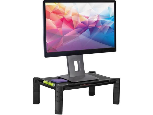 Mount-It! Desktop Computer Monitor Riser - Height Adjustable Tabletop Stand Shelf for PC and Laptop Displays and Printers, 19 x 13 Inch, 6.6 High,...