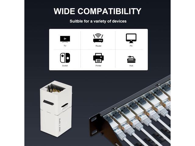 iwillink 10Gbps Patch Panel 24 Port, RJ45 Through Coupler Cat6 Patch Panel, STP Shielded Patch Panels 19-Inch 1U with Back Bar, Wallmount or...