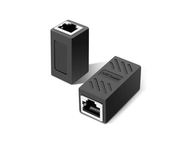 RJ45 Ethernet Coupler, RJ45 Coupler for Cat7/ Cat6e/Cat6/Cat5e/Cat5 Ethernet Cable Extender Adapter Female to Female rj45 Extender for PC Switch...