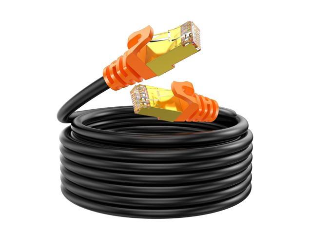 Cat 7 Ethernet Cable 150 FT, High Speed Internet LAN Cable, Outdoor & Indoor, Shielded Ethernet Cord UV Resistant Waterproof Buried-able Network Cord...