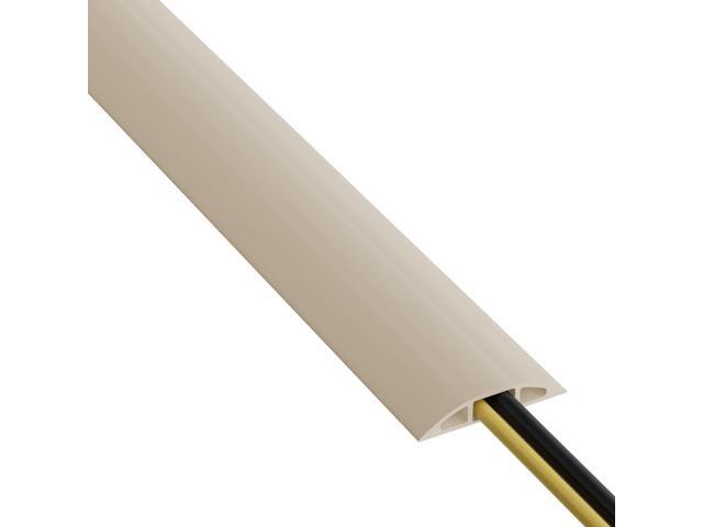 D-Line 6ft Floor Cord Cover, Cable Protector, Hide Extension Cords, Protect Cords, Prevent Cable Trips, Heavy Duty Cord Hider - Cable Cavity =...