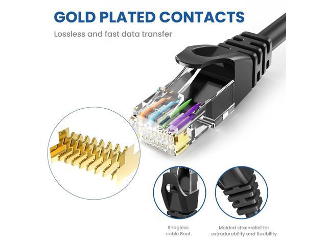 Cat 6 Ethernet Cable 30 ft, 10Gbps High Speed Ethernet Cable, Internet Cable Outdoor & Indoor, Rj45 Cat6 Cable Long Ethernet Cable for Computer,...