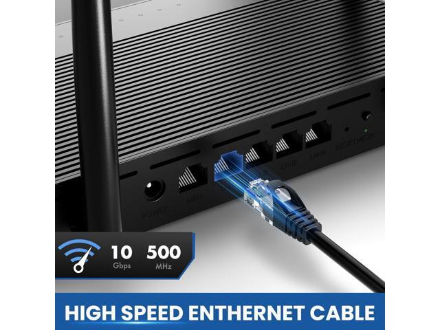 Cat 6 Ethernet Cable 30 ft, 10Gbps High Speed Ethernet Cable, Internet Cable Outdoor & Indoor, Rj45 Cat6 Cable Long Ethernet Cable for Computer,...