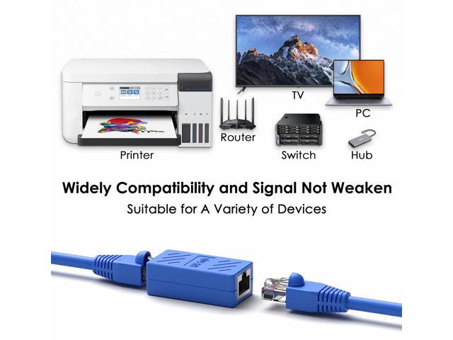 RJ45 Network Coupler, Ethernet Cable Extender Female to Female, Cat6 Inline Coupler Connector, for Cat7/Cat6/Cat5/Cat5e Ethernet Extension Cable (6...
