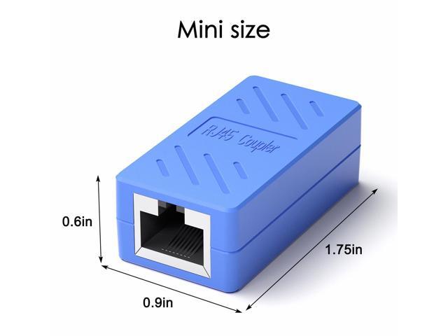 RJ45 Network Coupler, Ethernet Cable Extender Female to Female, Cat6 Inline Coupler Connector, for Cat7/Cat6/Cat5/Cat5e Ethernet Extension Cable (6...