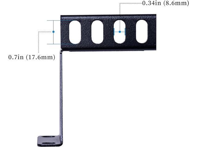 RackPath 1U 19 Inch Server Rack Mount Cable Management Bracket Cross Bar