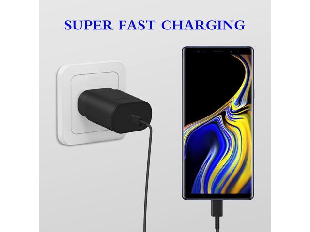 Type C Charger, 2-Pack 25W Type C Super Fast Charging Block with 6ft USB C Charger Cable Compatible with Galaxy S23 Ultra/S23+/S22/S21/S20/Phone...