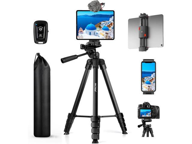 MACTREM 67inch Tripod Stand for iPad & iPhone-Adjustable Portable Phone Tablet Tripod Holder with Remote,Heavy Duty Lightweight Travel Tripod for...