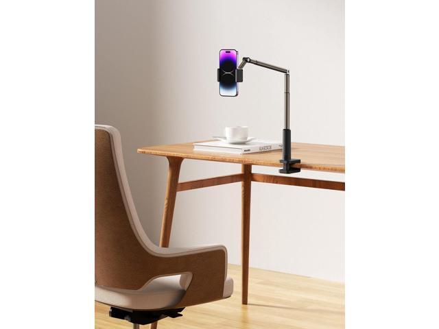 JSAUX Phone Holder for Desk and Bed Compatible with iPhone 16 15 14 13 12 Overhead Phone Mount Gooseneck Phone Stand Flexible 360 Lazy Long Arm...