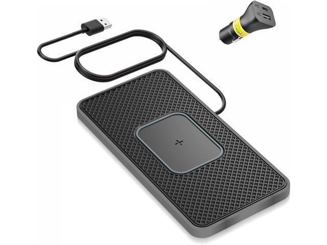 Wireless Charger Car Charging pad,SANMIDO Fast Wireless Phone Charger Cell Phone Non Slip Cordless Charging mat Compatible with iPhone...