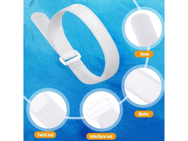 Kigeli 20 Pcs Reusable Fastening Cable Straps and Cable Ties Set Adjustable Multi-Purpose Hook and Loop Cord Ties to Keep Cords Organized and...