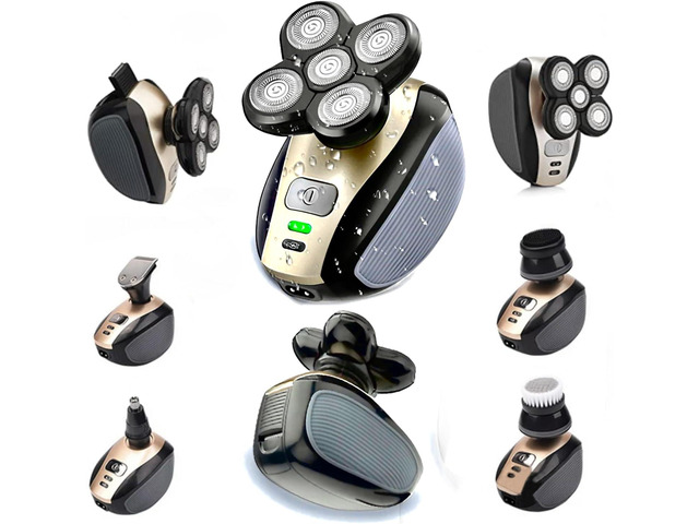 Electric Shaver Bald Head Shaver Head Shavers for Bald Men Electic Razor for Men Waterproof Cordless Trimmer for Nose Ear Face Body Wet Dry Men's...