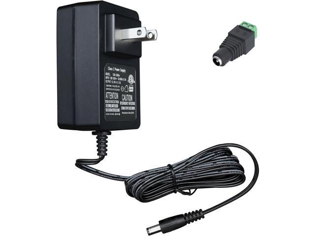 12Vdc 3A/3000mA Power Supply Adapter, 100-240V 50/60Hz AC to DC 36W Wall Charger with Barrel Connector for LED Strip Light, CCTV Camera, Router,...