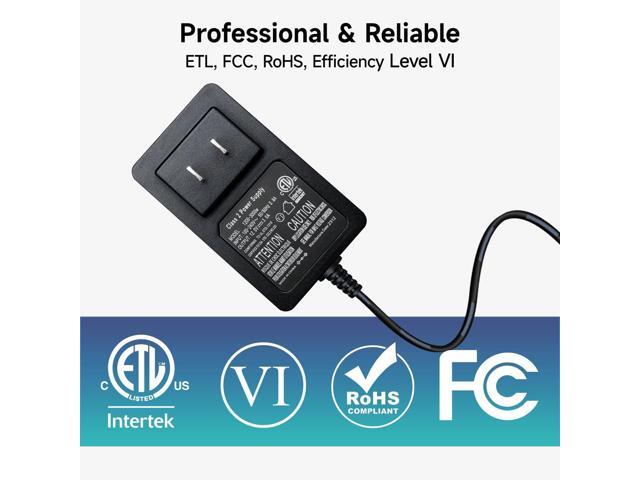 12Vdc 3A/3000mA Power Supply Adapter, 100-240V 50/60Hz AC to DC 36W Wall Charger with Barrel Connector for LED Strip Light, CCTV Camera, Router,...