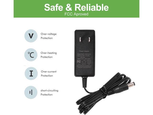 SmoTecQ 12V 2A Power Supply AC Adapter 2 Pack for CCTV Security Camera, Led Strip Lights, Router, Printer, Breast Bump and Other 12 Volt...