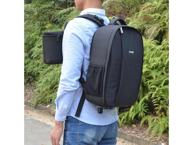 CADeN Camera Backpack Professional DSLR Bag with USB Charging Port Rain Cover, Photography Laptop Backpack for Women Men