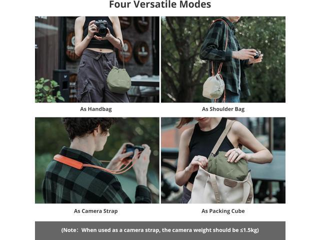 PGYTECH OneGo Drawstring Small Camera Bag, Soft Cute Camera Pouch Handbag compatible with Mirrorless Cameras/Nikon/Canon/Sony/Fuji Camera Case