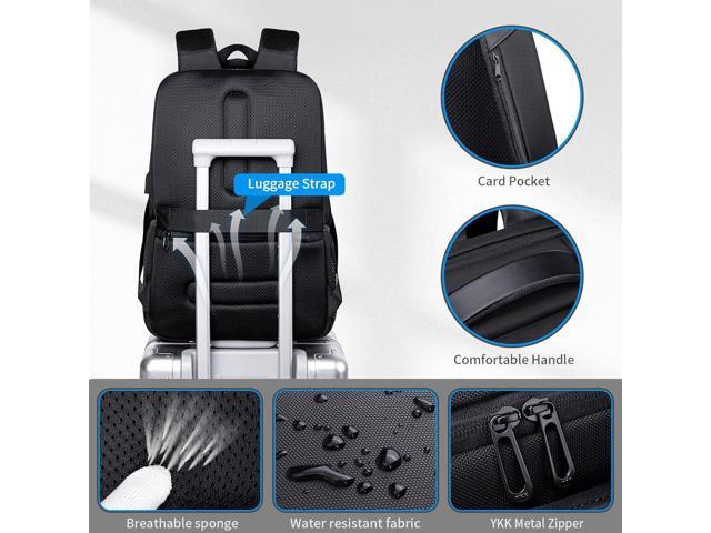 35L Travel Laptop Backpack for Men, High Tech Business Backpack with USB Charging Port and Ergonomic Design, Water Resistant Anti-theft Work...