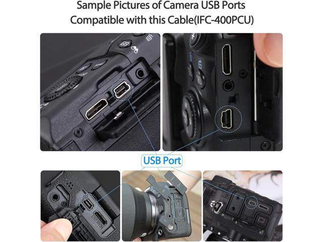 Camera USB Cable Cord for Canon Rebel/PowerShot/EOS/DSLR/ELPH Digital Cameras,Transfer Wire Data Cable for Canon Rebel Camcorder,Vixia PC Computer...
