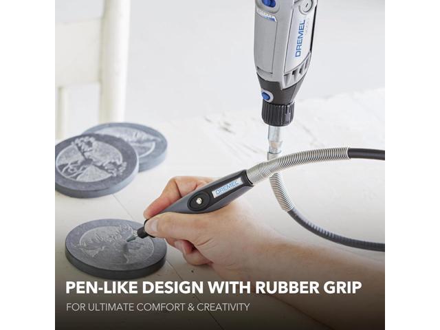 Dremel Flex Shaft Rotary Tool Attachment with Comfort Grip and 36 Long Cable - Engraver, Polisher, and Mini Sander- Ideal for Detail Metal...