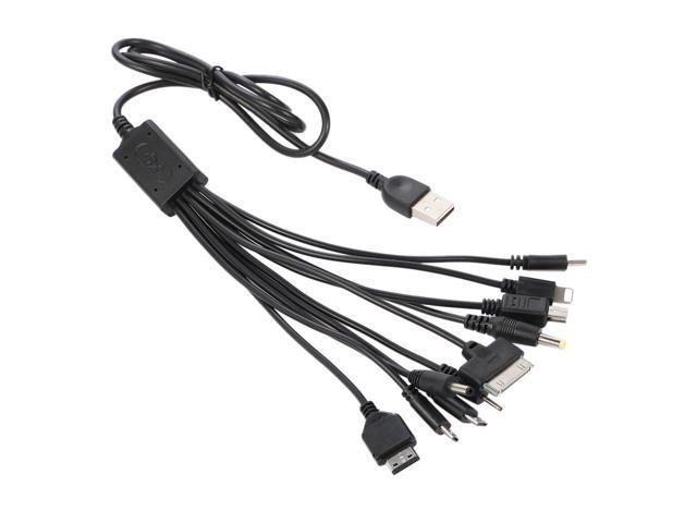 10 in 1 Multi Charging Cable, Universal Multiple Charging Cord Cable with 10 Ports for Cell Phones Speaker MP3 MP4 & More