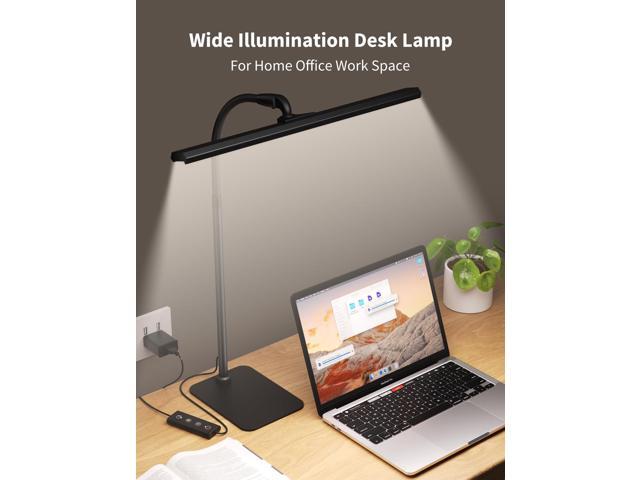 Kary LED Desk Lamps for Home Office, Tall Desk Light with Base, Flexible Gosseneck Adjustable Height 5-Level Dimmable Brightness & Color, Architect...