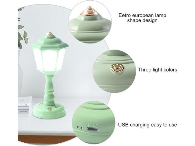 Mini Desk lamp Vintage, LED Desk Lamp Dimmable Table Lamp Reading Lamp with USB Charging Port, Sensitive Control, Eye-Caring Office Lamp,Very...