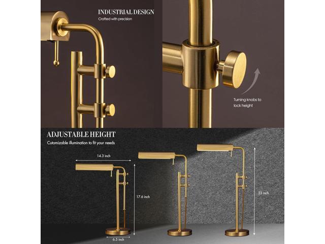 O'Bright Aurora - LED Pharmacy Desk Lamp (Gold)