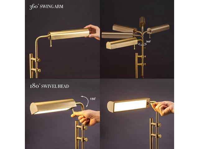 O'Bright Aurora - LED Pharmacy Desk Lamp (Gold)