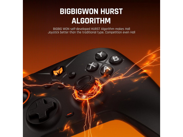 BIGBIG WON Wireless Controllers, Gale Hall PC Controllers Motion Control, Hall Joysticks & Triggers, PC App Game Controllers for...