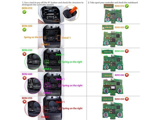 eXtremeRate Black Rubberized Grip Programable RISE4 Remap Kit for PS5 Controller BDM-010 BDM-020 Models, Upgrade Board & Redesigned Back Shell & 4...