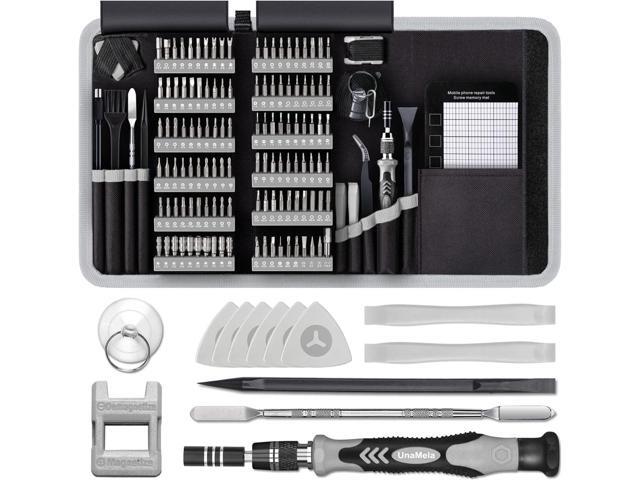 Precision Screwdriver Set, Unamela 139 in 1 Computer Repair Tool Kit with 120 Bits, Magnetic Electronic Screwdriver Kit Compatible for Laptop, PC,...