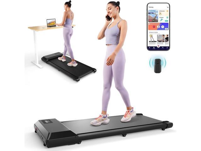 DeerRun Walking Pad 2 in 1 Under Desk Treadmill, 2.5HP Low Noise Walking Pad Running Jogging Machine with Remote Control for Home Office,.