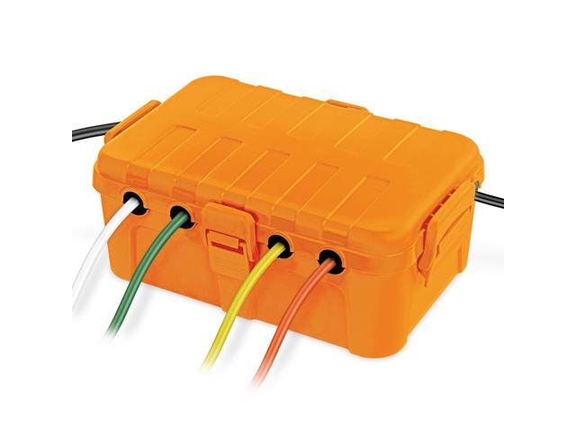 Flemoon Large Outdoor Electrical Box, IP54 Waterproof Outdoor Extension Cord Cover Weatherproof, Protect Outlet, Plug, Socket, Timer, Power Strip,...