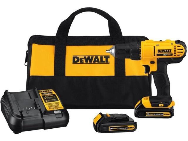 DEWALT 20V Max Cordless Drill/Driver Kit, 2 Batteries and Charger Included (DCD771C2)