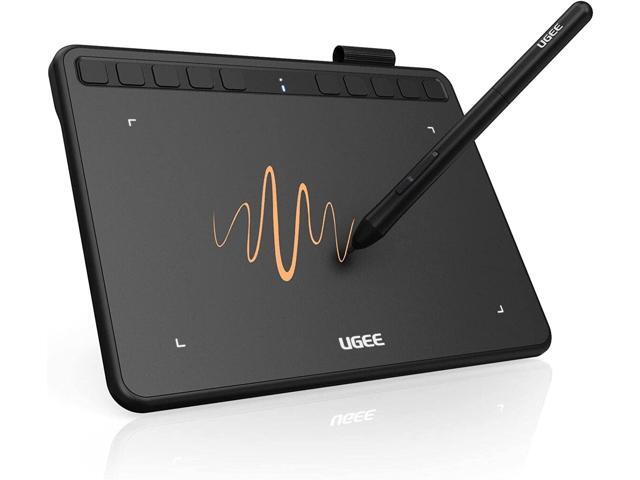 UGEE S640 Graphics Drawing Tablet, Digital Draw Art Pad with Pen Battery-Free Stylus Tilt Function 8192 Levels Pressure Sensitivity 10 Express Keys...
