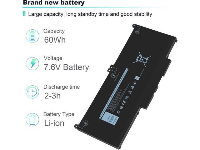 Futurebatt MXV9V Laptop Battery Replacement for Dell Latitude E5300 E5310 E7300 E7400Latitude 5310 5300 2-in-1 Series 5VC2M 05VC2M 829MX 0829MX...